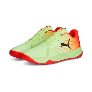 Puma Hallen-Indoorschuhe Accelerate Pro II gelb/rot Herren